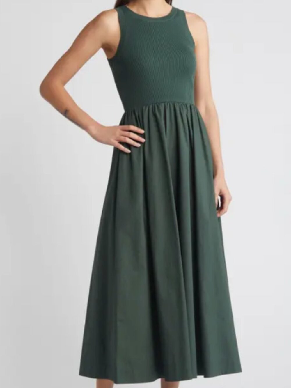 MIDI SLEEVELESS SUNDRESS | MOON RIVER